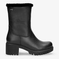 Piola Gtx botas de piel con forro interior de gore-tex® negro